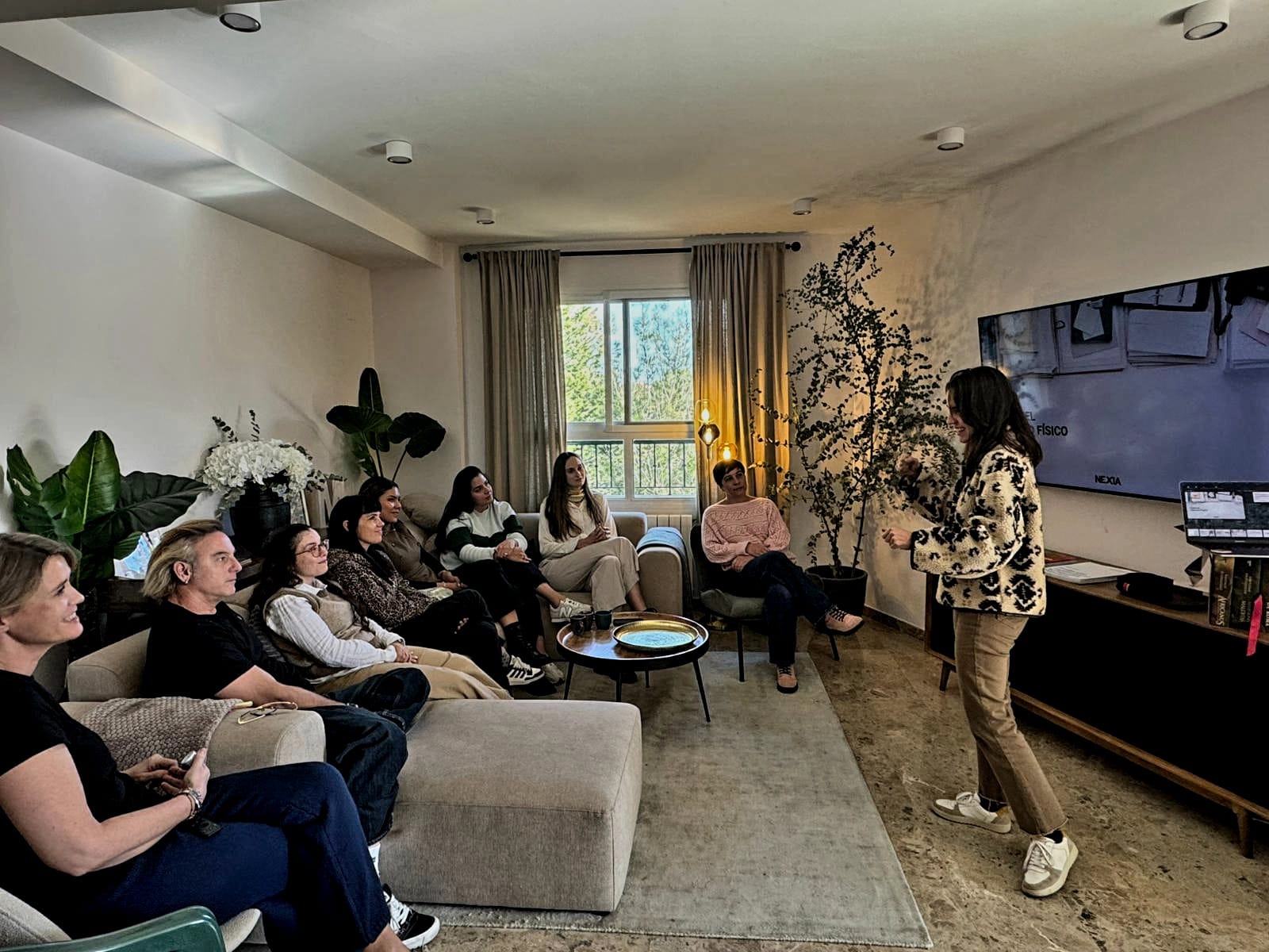 Sesión de trabajo con cliente